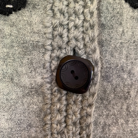 Silk Club Gray Wool Embroidered Duster - Picture 4 of 5